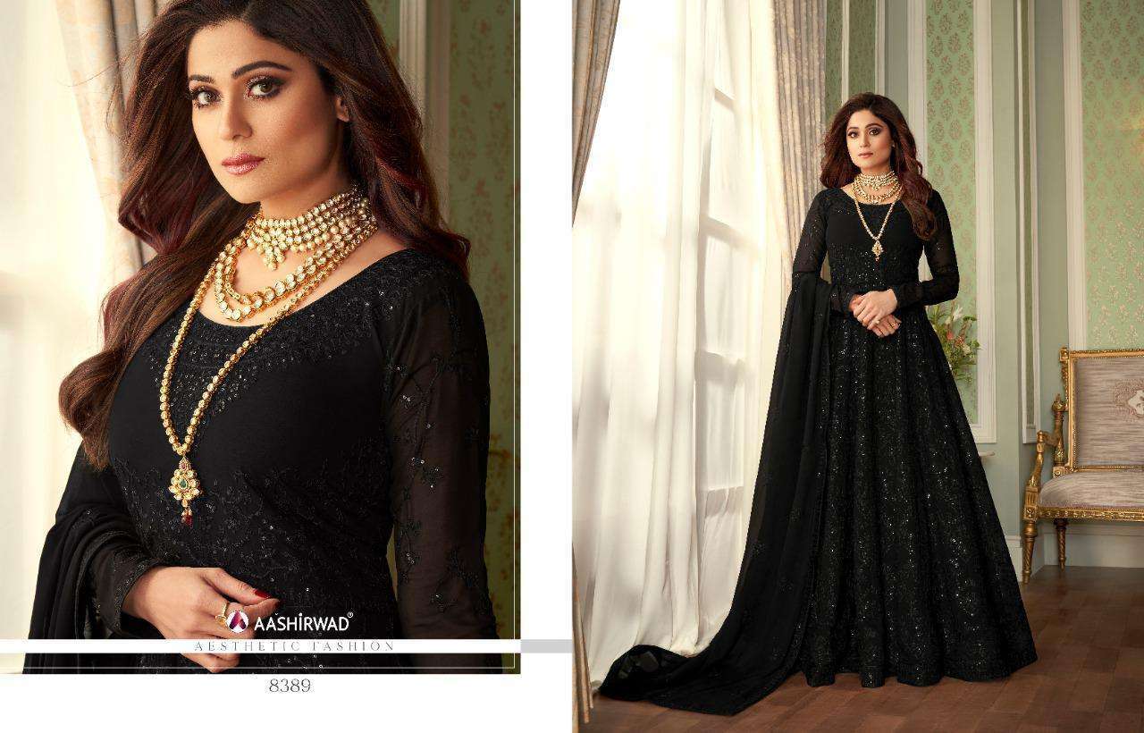 Aashirwad Creation Avni Georgette Designer Salwar Suit Catalog