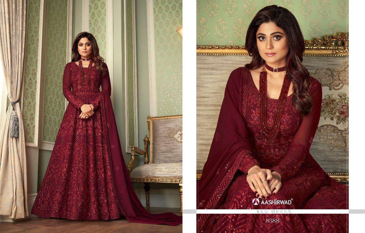 Aashirwad Creation Avni Georgette Designer Salwar Suit Catalog