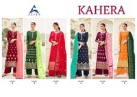 Alisa Fashion Kahera Jacquard Silk With Work Designer Salwar Suit Catalog