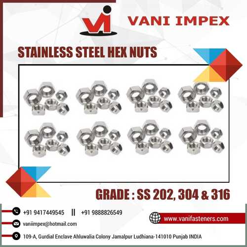 Stainless Steel Hex Nuts