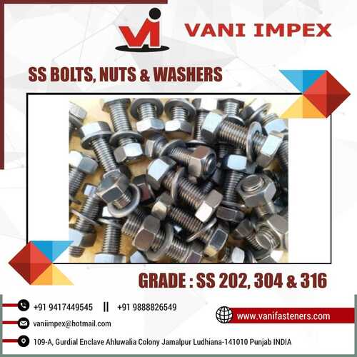 Ss304 Nut Bolt And Washers