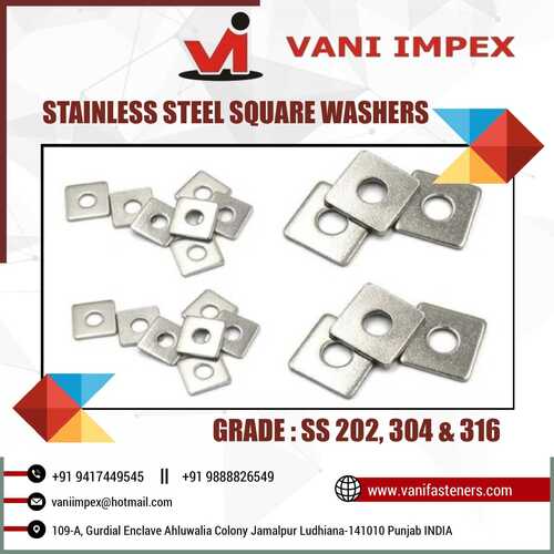 Stainless Steel Square Washers