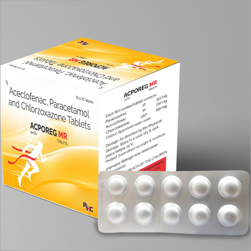 Acelofenac Paracetamol And Chlorzoxazone Tablets