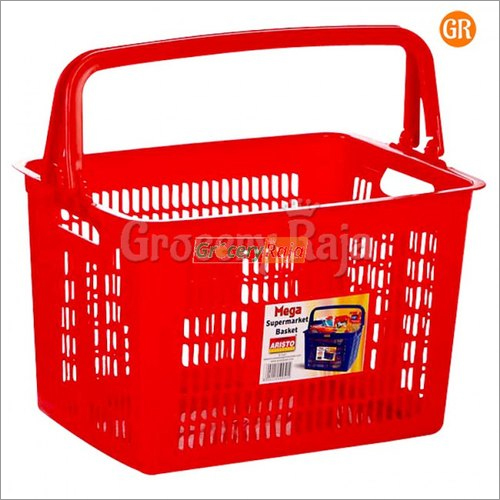 Red And Blue Shopping Mall Basket