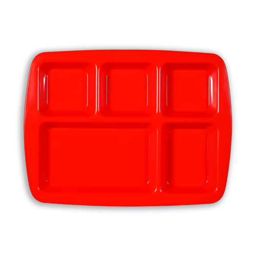 Red Full Partition Plate 5 Racks