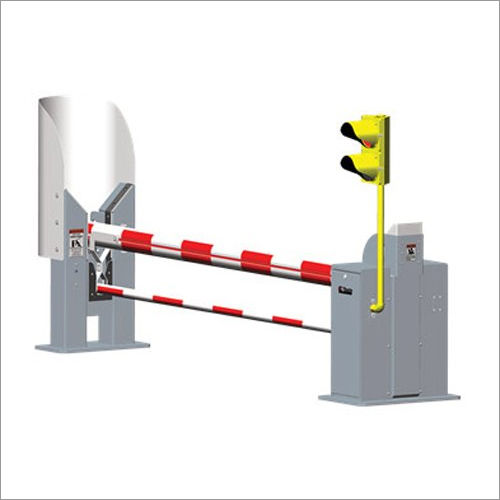 Grey Yellow Faac Iron Anti Crash Barrier