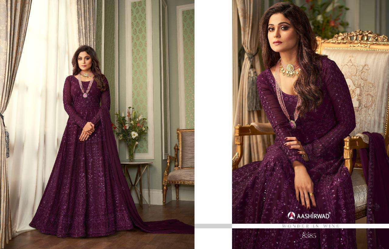 Aashirwad Creation Avni Georgette Designer Salwar Suit Catalog