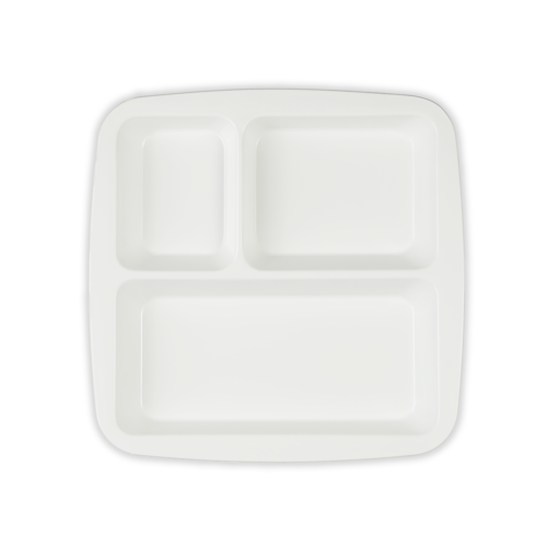 White Partition Plate 3 Racks