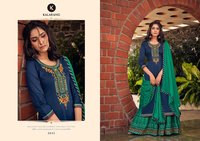Kalarang Kashvi Jam Silk Cotton With Embroidery Work Dress Material Catalog