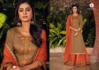 Kalarang Kashvi Jam Silk Cotton With Embroidery Work Dress Material Catalog