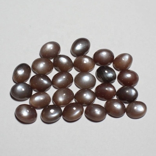 4x6mm Brown Moonstone Oval Cabochon Loose Gemstones
