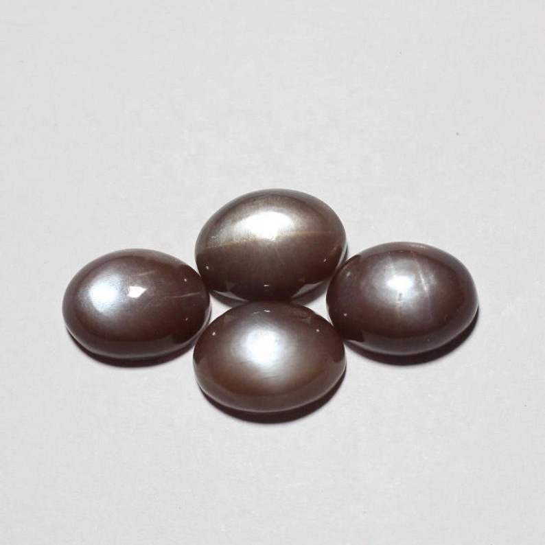 7x9mm Brown Moonstone Oval Cabochon Loose Gemstones