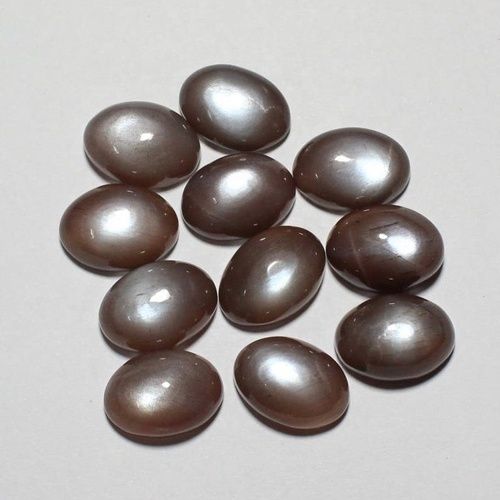 8x10mm Brown Moonstone Oval Cabochon Loose Gemstones