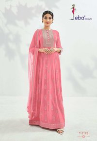 Prime Rose Titenum Georgette Heavy Embroidery Designer Suit Catalog