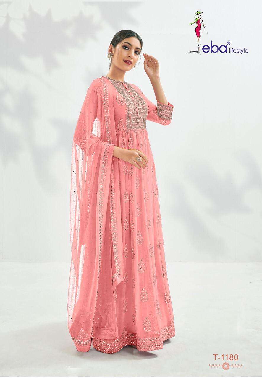 Prime Rose Titenum Georgette Heavy Embroidery Designer Suit Catalog