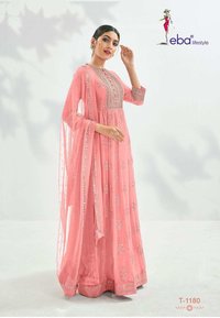 Prime Rose Titenum Georgette Heavy Embroidery Designer Suit Catalog