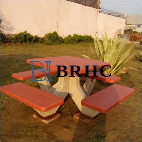 Concrete Square Table Bench