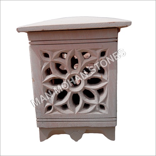Garden Stone Lamp Post By MAN MOHAN STONES