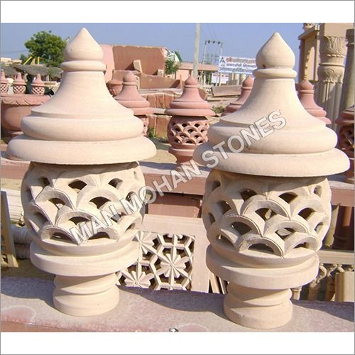 Natural Stone Jharna Lamp Post