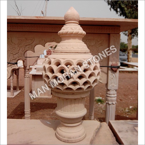 Sandstone Round Jharna Lamp Post