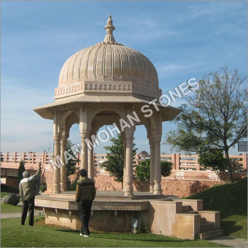 Outdoor Stone Chatri For Mandir
