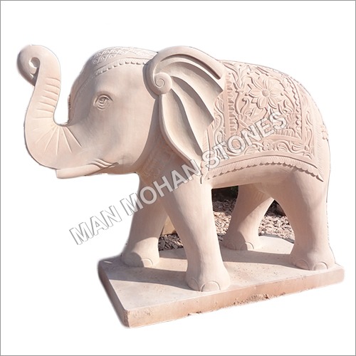 Natural Sandstone Elephant Statue