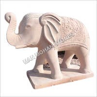 Natural Sandstone Elephant Statue
