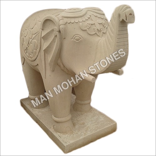 Stone Elephant Statue By MAN MOHAN STONES