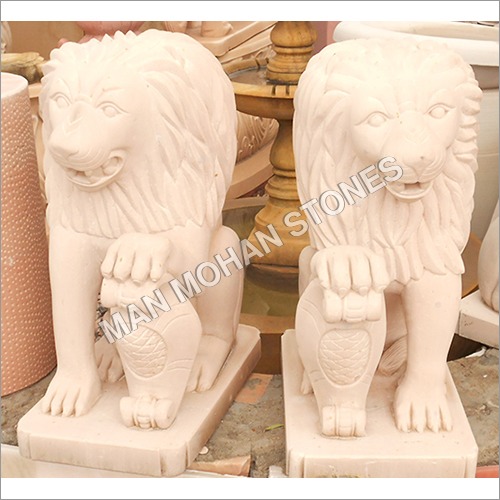 Natural Sandstone Lion Statue