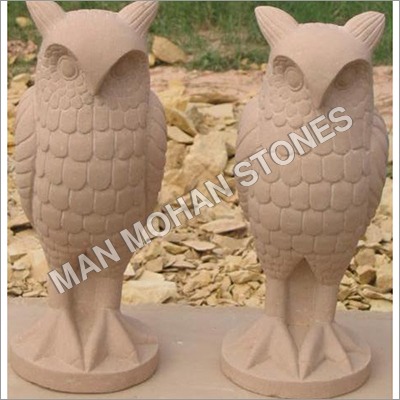 Sandstone Owl Statue