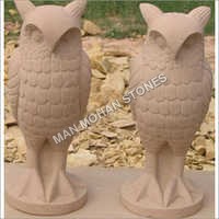 Sandstone Owl Statue