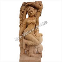 Red Sandstone Statue