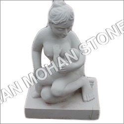 White Sandstone Statue By MAN MOHAN STONES