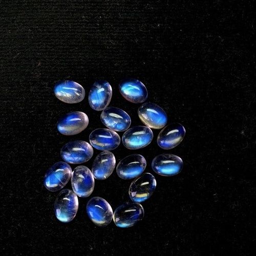 8x10mm Rainbow Moonstone Oval Cabochon Loose Gemstones