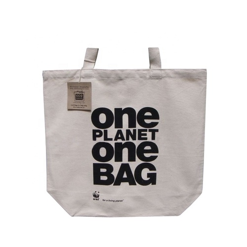 Self Handle Natural White 8 Oz Canvas Bag