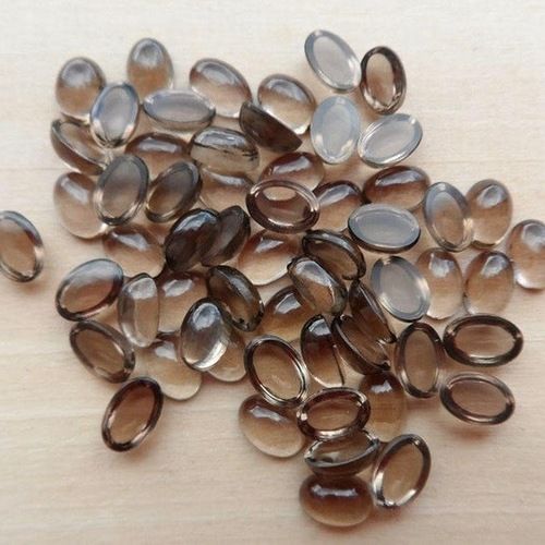 4x6mm Smoky Quartz Oval Cabochon Loose Gemstones