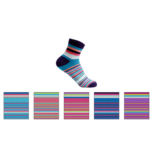 राजकुमारी महिला धारी मोज़े