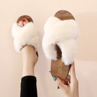 ladies Slippers (Imitation of rabbit hair) Office slippers and Shoe accessories