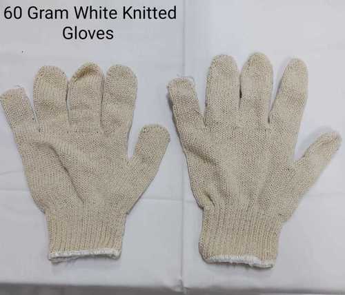 White Knitted Gloves By BURHANI ENTERPRISE