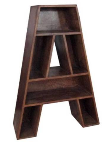 Shelving Wall Rack (A Shape Wooden)