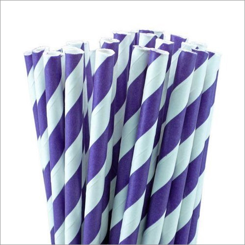 Striped Paper Straw