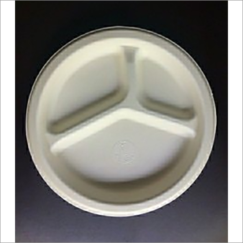 9 Inch 3CP Eco Friendly Bagasse Thali
