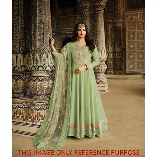 Indian Printed Designer Long Anarkali Suit