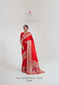 Rajtex Kochampalli Silk Handloom Party Wear Saree Catalog