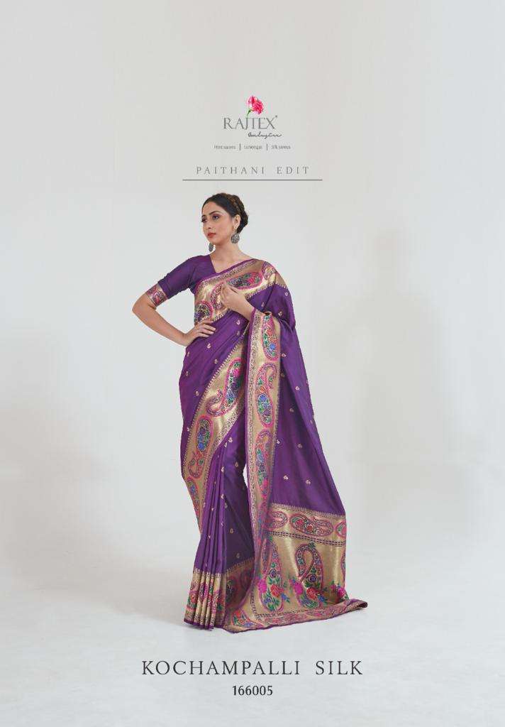 Rajtex Kochampalli Silk Handloom Party Wear Saree Catalog