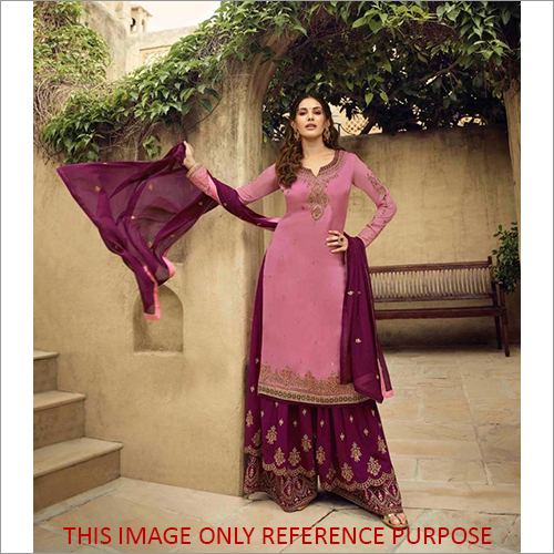 Indian Embroidered Designer Palazzo Suit