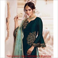 Ladies Heavy Embroidered Sharara Suit