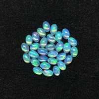 8x10mm Ethiopian Opal Oval Cabochon Loose Gemstones