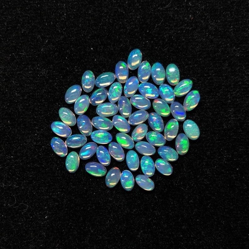 9x11mm Ethiopian Opal Oval Cabochon Loose Gemstones