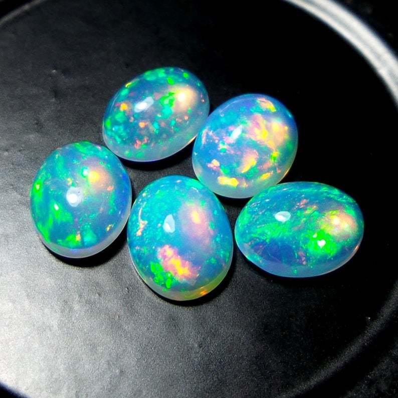 10x12mm Ethiopian Opal Oval Cabochon Loose Gemstones